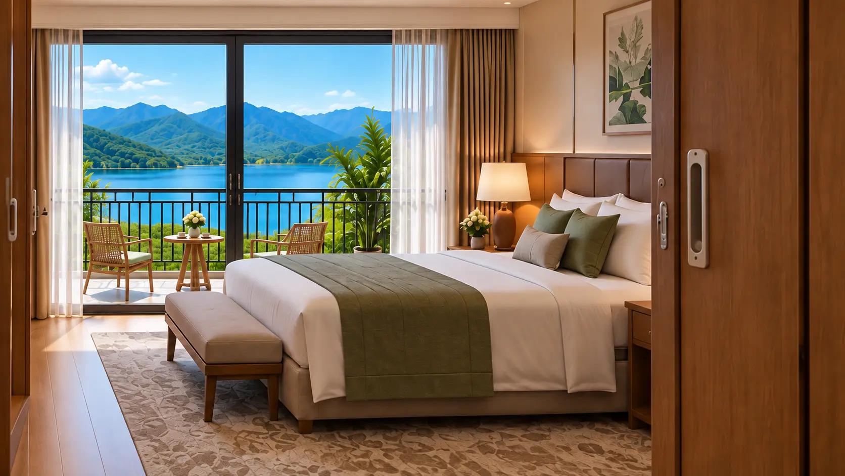 Phối cảnh phòng ngủ vip luxury